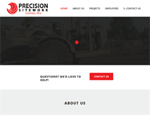 Tablet Screenshot of precisionsitework.com